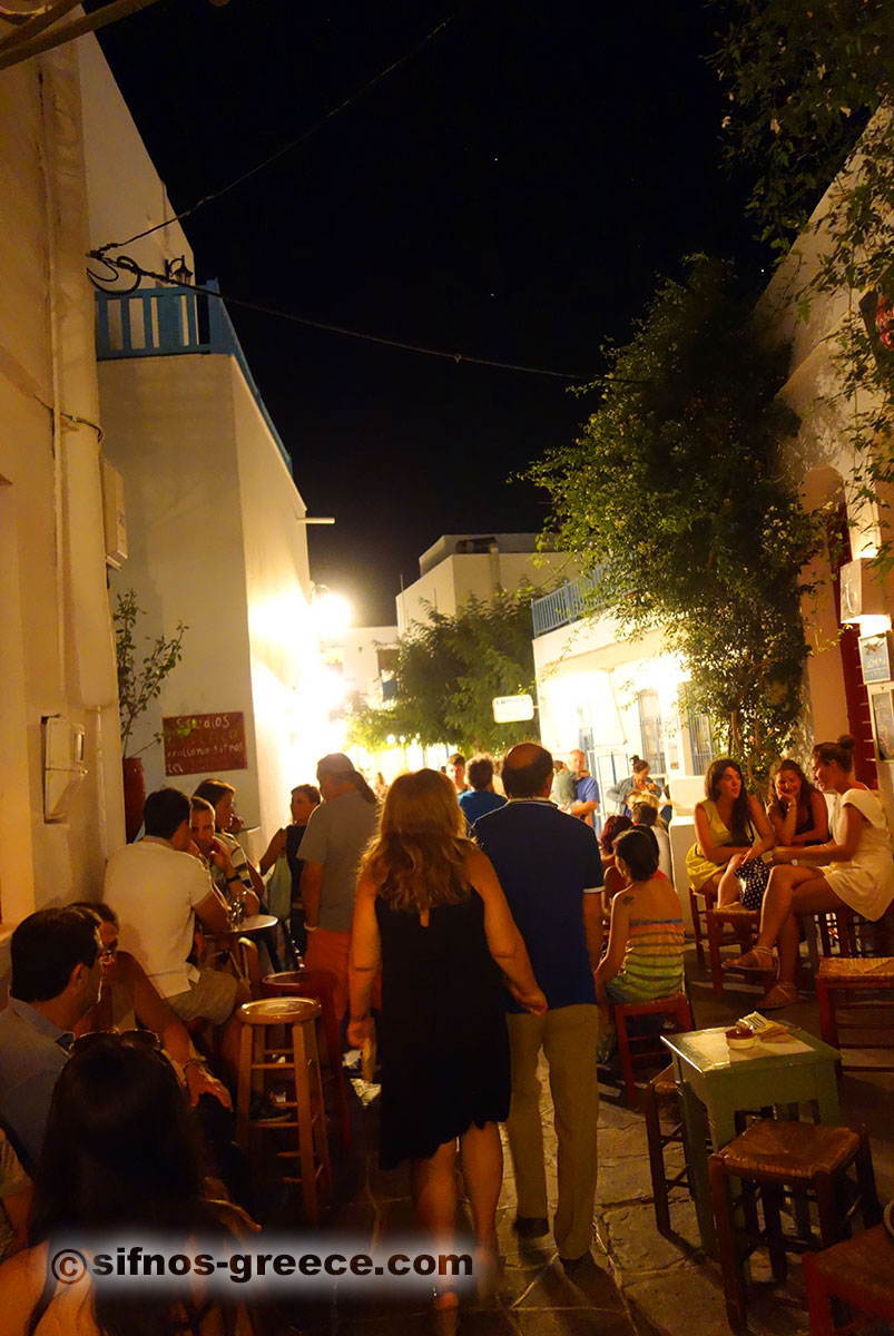 Nachtleben in Sifnos