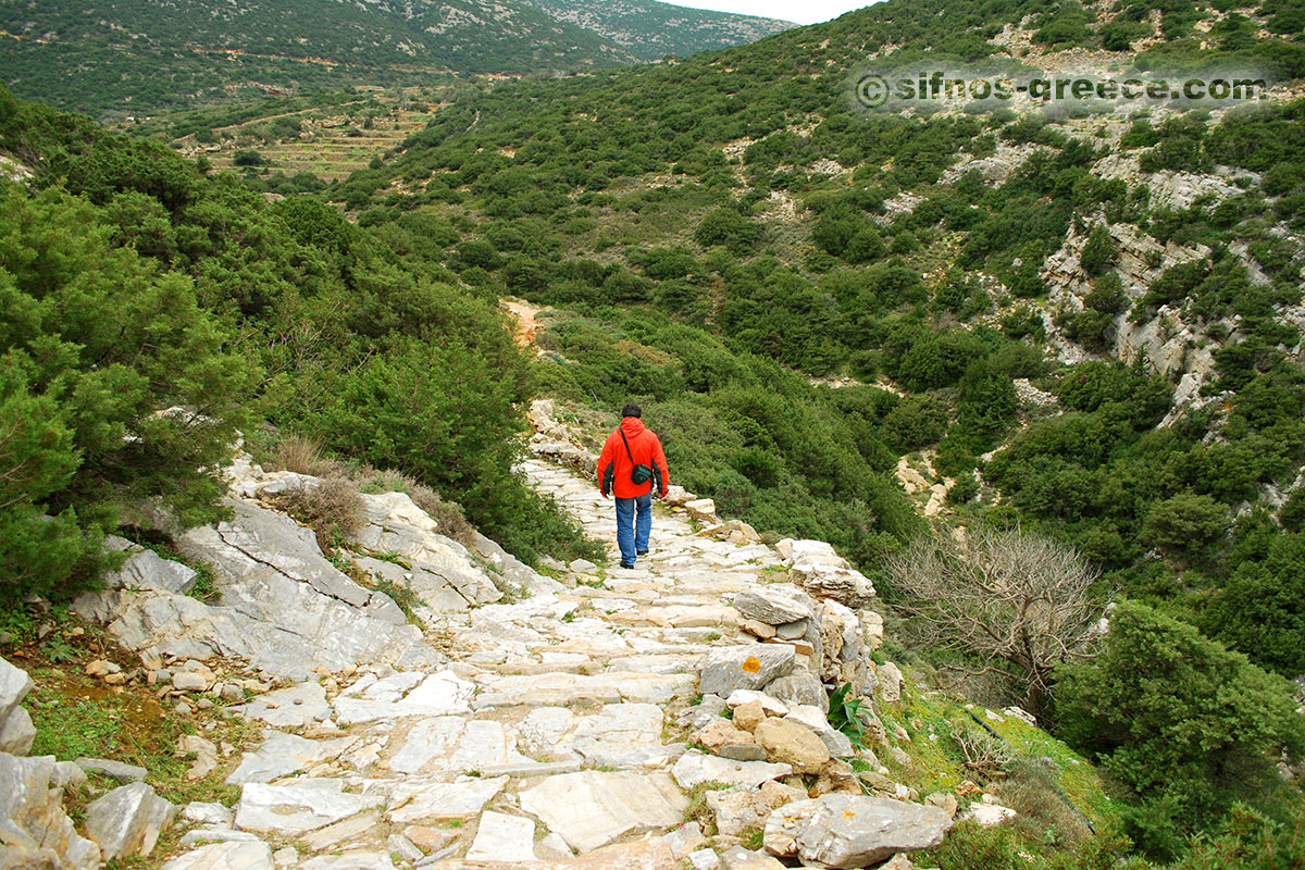 Der Anfang der Spur zu Prophet Helias, im Winterα